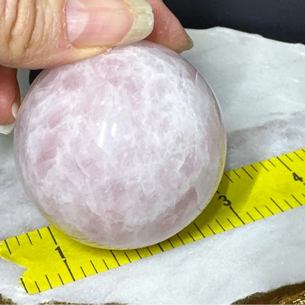 Genuine 1222.00 Cts Rose Quartz Healing Ball: 53 mm SPHERE stone rock